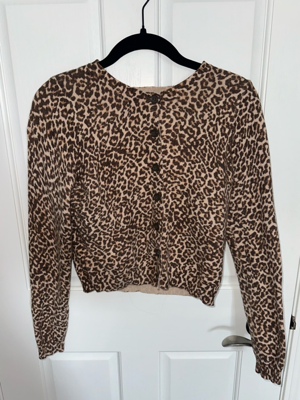 L.A. Hearts Leopard Print Cardigan - Brown & Cream